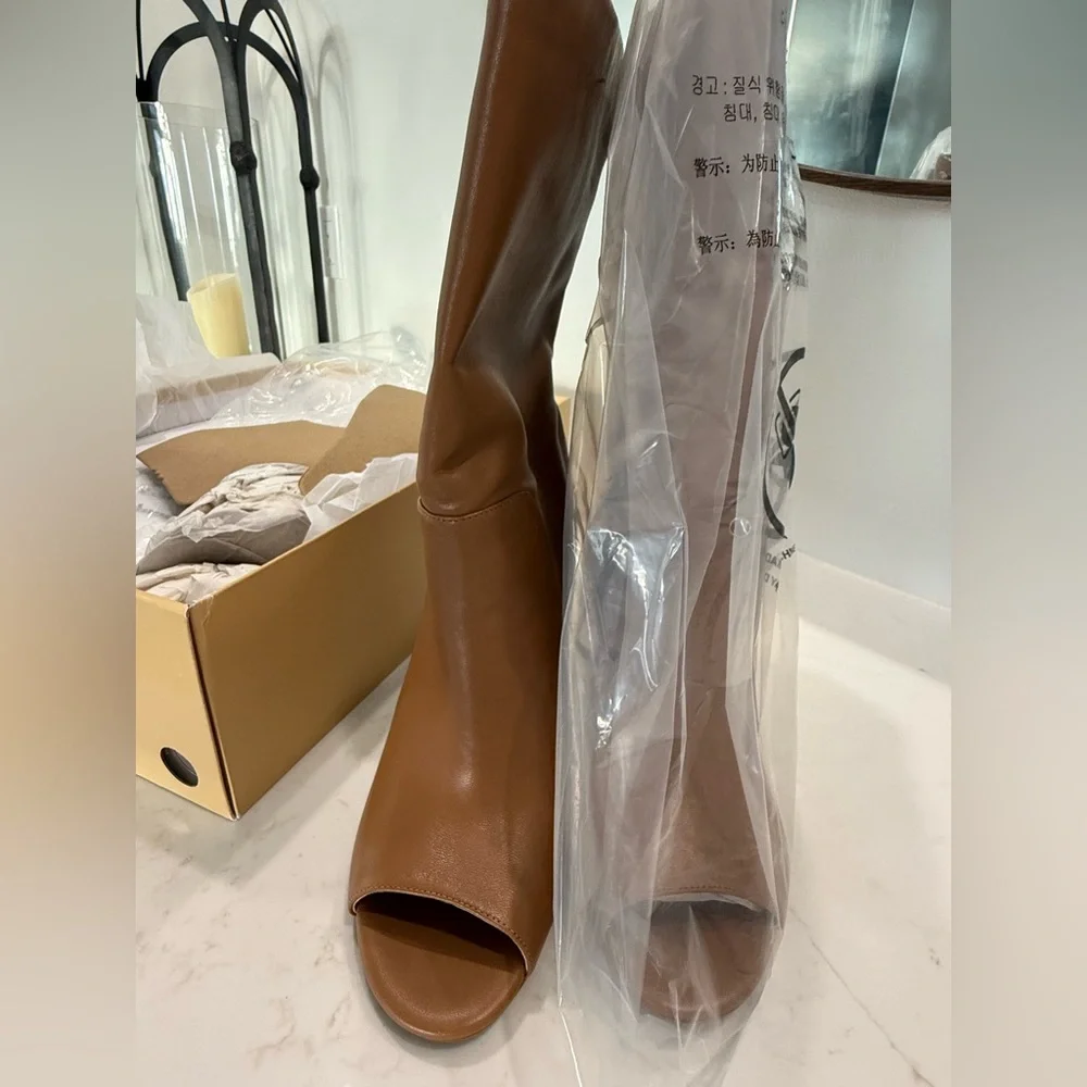 Michael Kors Elaine Open Toe Booties - Picture 5 of 9